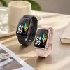 The black smartwatch sports model with a black strap screen displays the time 0930. The sports data is displayed in pink contrast on the right side details Picture